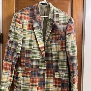 Men’s Madras Blazer, Size L